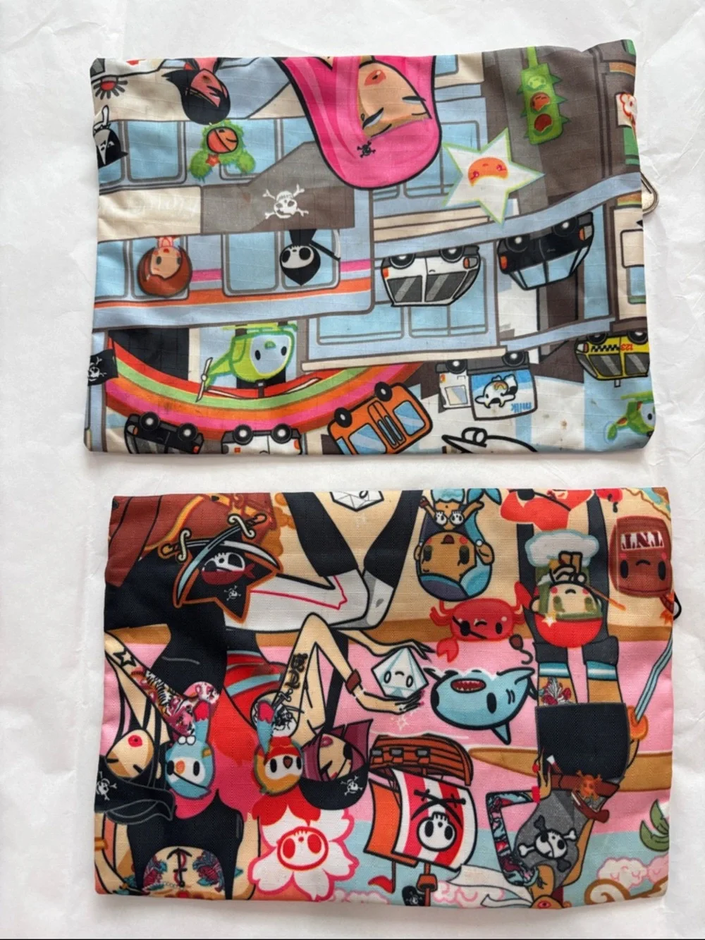 FlowerSpring Tokidoki Multi-Color Cartoon Cosmetic Pouch Set - Picture 2 of 4